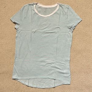 Blue and White Old Navy Striped Shirt